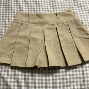 Pleated Mini Skirt
